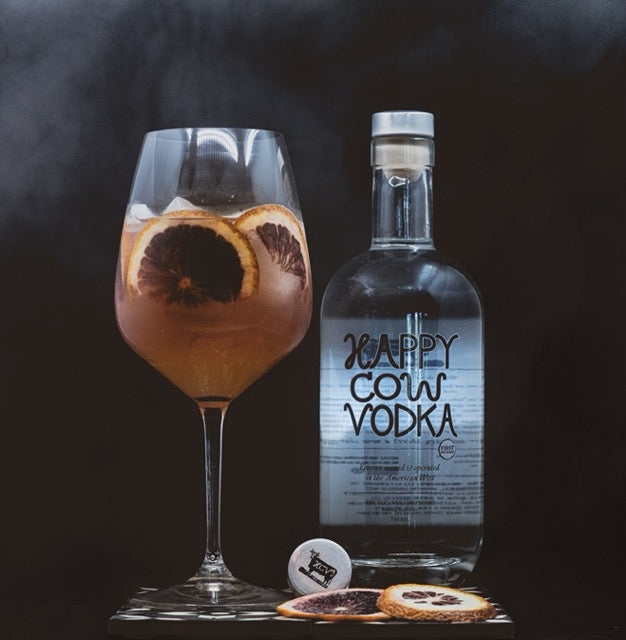 American West Sunset – A Blood Orange Vodka Spritz