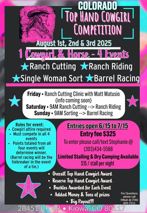 Tophand Cowgirl Competition